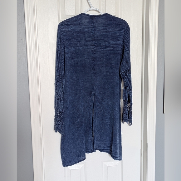 NWOT XCVI Long Lightweight Open-Front Cardigan/Sweater/Jacket With Cutouts - Picture 10 of 16